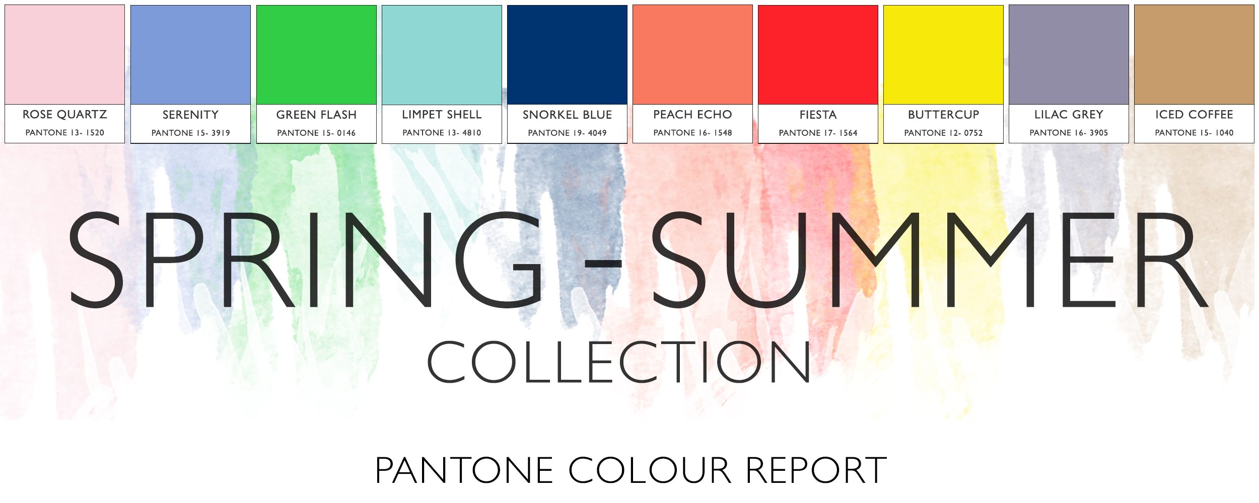 Spring Summer pantone colour report